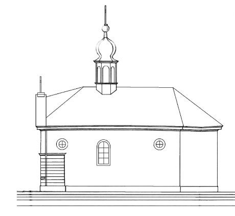 Kaple sv. Ondřeje - boční průčelí - uprava.jpg